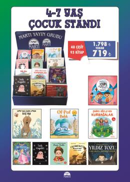 Martı-4-7 Yaş Çocuk Kitapları (set+ stant)